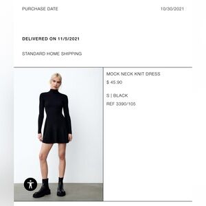 Zara mini sweater dress